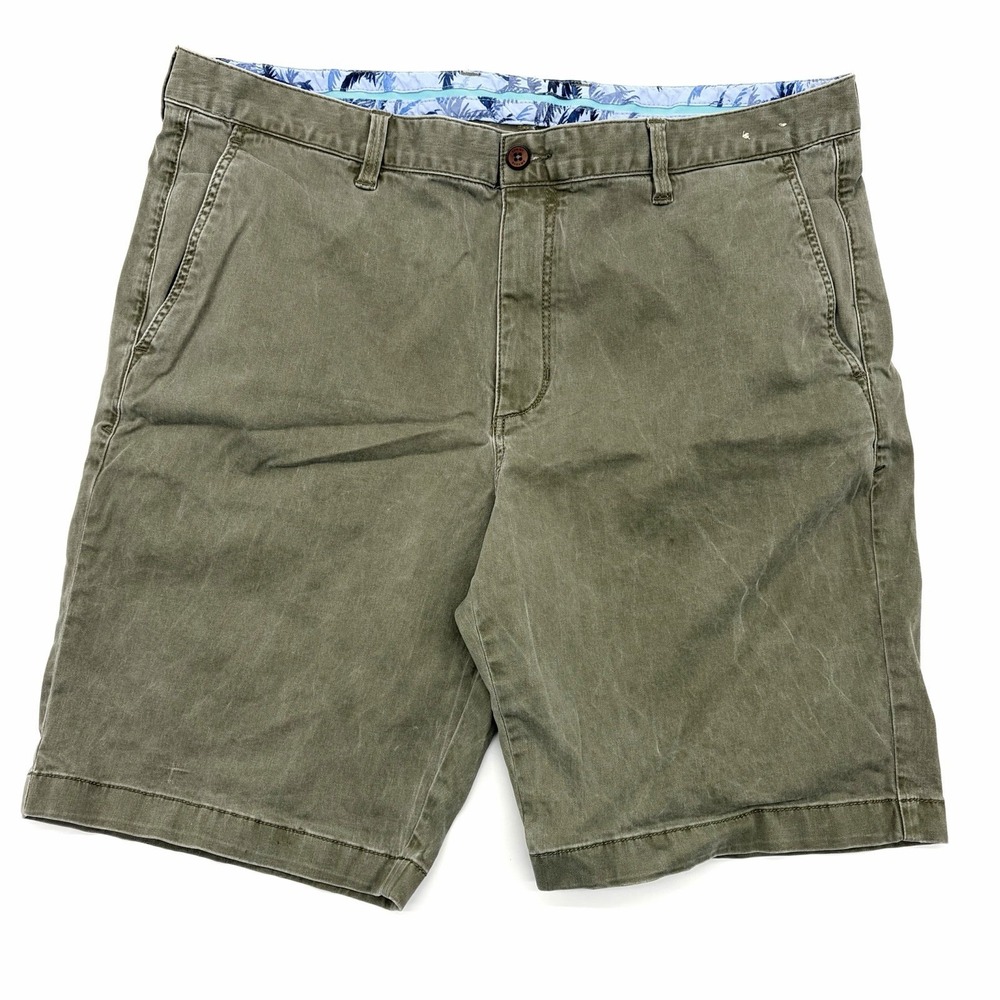 Tommy Bahama Relax Shorts Men's 38X10 Tencel Cotton GREEN- Excellent Condition